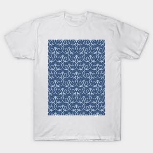 Lovely Little Blue Birds - Bold Line Art T-Shirt